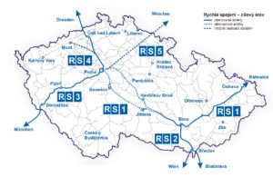 Mapa plánu rychlých spojení v Česku, foto: Ministerstvo dopravy
