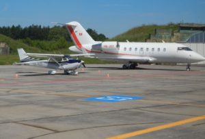 Budějovické letiště využívají zatím jen malá soukromá letadla. Autor: Zdopravy.cz/Jan Šindelář