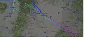 Záznam letu prvního Boeingu 737 MAX 8 pro Travel Service. Foto: Flightradar24.com