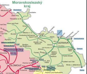 Železniční síť v Moravskoslezském kraji. Autor: Správa železniční dopravní cesty