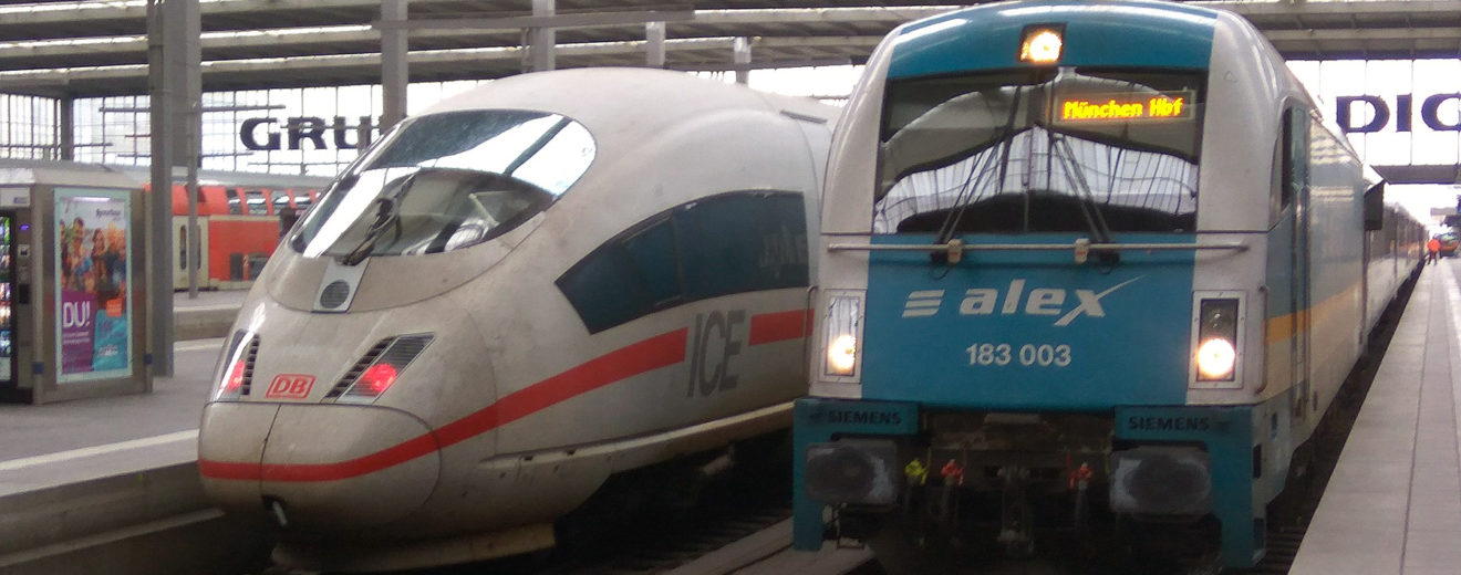 Vlak alex Praha - Mnichov, München Hbf, foto: Zdopravy.cz/Jan Sůra
