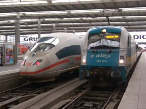 Vlak alex Praha - Mnichov, München Hbf, foto: Zdopravy.cz/Jan Sůra