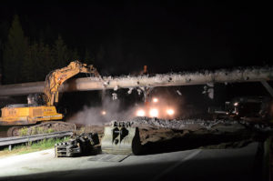 Noční práce na dálnici D1, foto: Ministerstvo dopravy