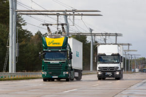 Siemens zatím testuje kamiony pod trolejemi na bývalé sovětské základně na severu Německa, foto: Siemens