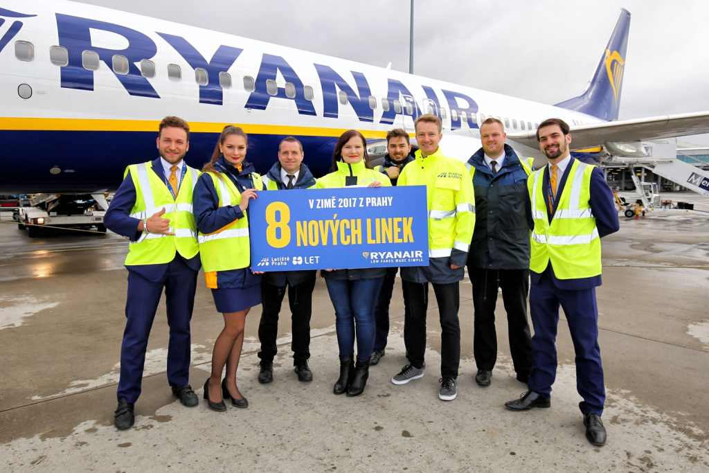 Od zimního letového řádu nabízí Ryanair z Prahy osm nových linek. Foto: Letiště Praha