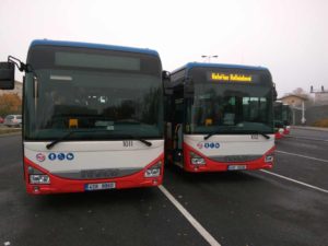 Nové autobusy Iveco Crossway dopravce Exprescar Kladno. Foto: Jan Sůra