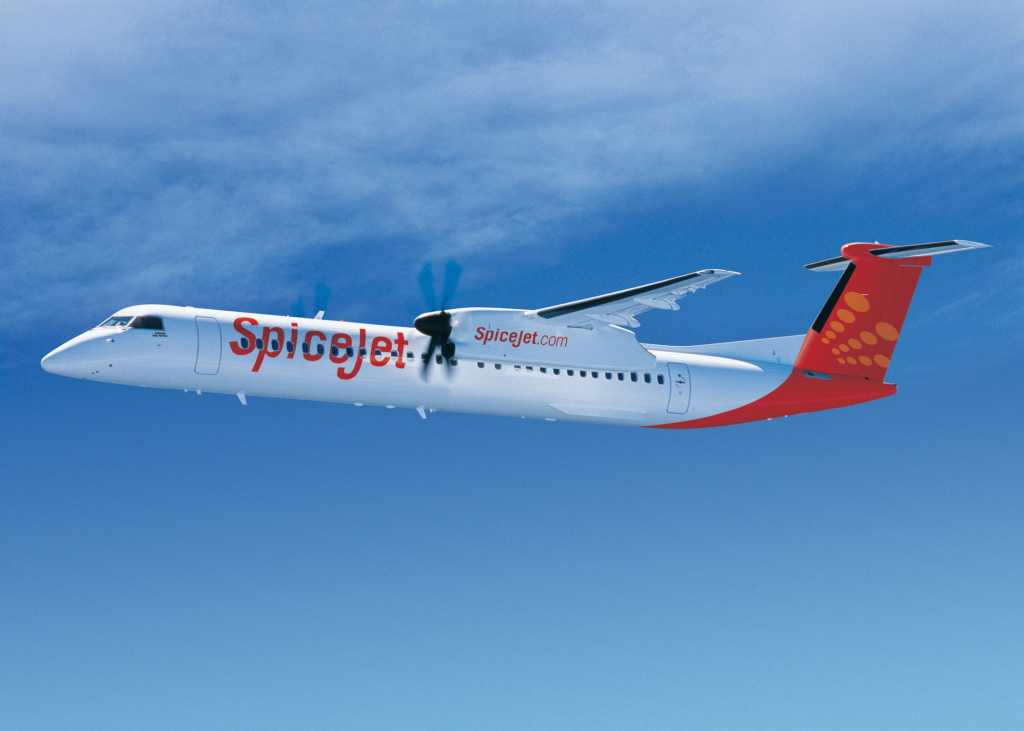 Bombardier Q400 pro SpiceJet. Foto: Bombardier