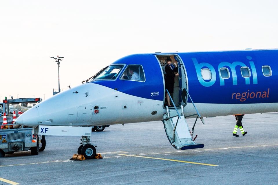 bmi Regional létala do Brna s letadlem Embraer E-145. Foto: bmi Regional