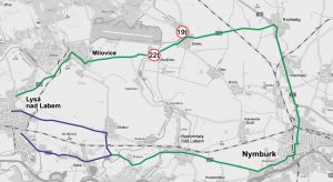 Návrh objízdných tras při uzavření nadjezdu v Lysé nad Labem. Foto: Středočeský kraj