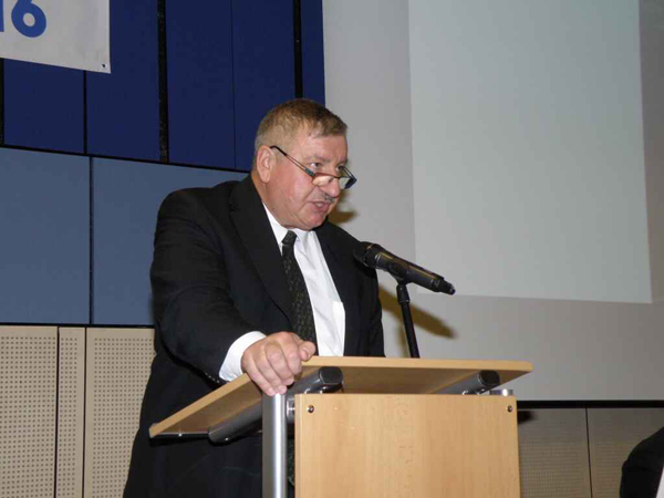 Pavel Surý na železniční konferenci. Foto: SŽDC