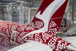 Nový nátěr společnosti Qantas pro Boeing 787-9
