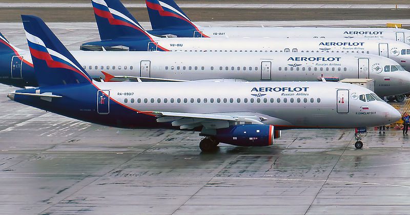 Suchoj Superjet 100 v barvách Aeroflotu. Foto: Anna Zvereva, Wikimedia Commons