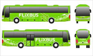 Elektrobus Yutong v barvách FlixBusu. Foto: FlixBus