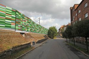 Návrh na podobu protihlukových stěn v České Třebové. Pramen: SŽDC