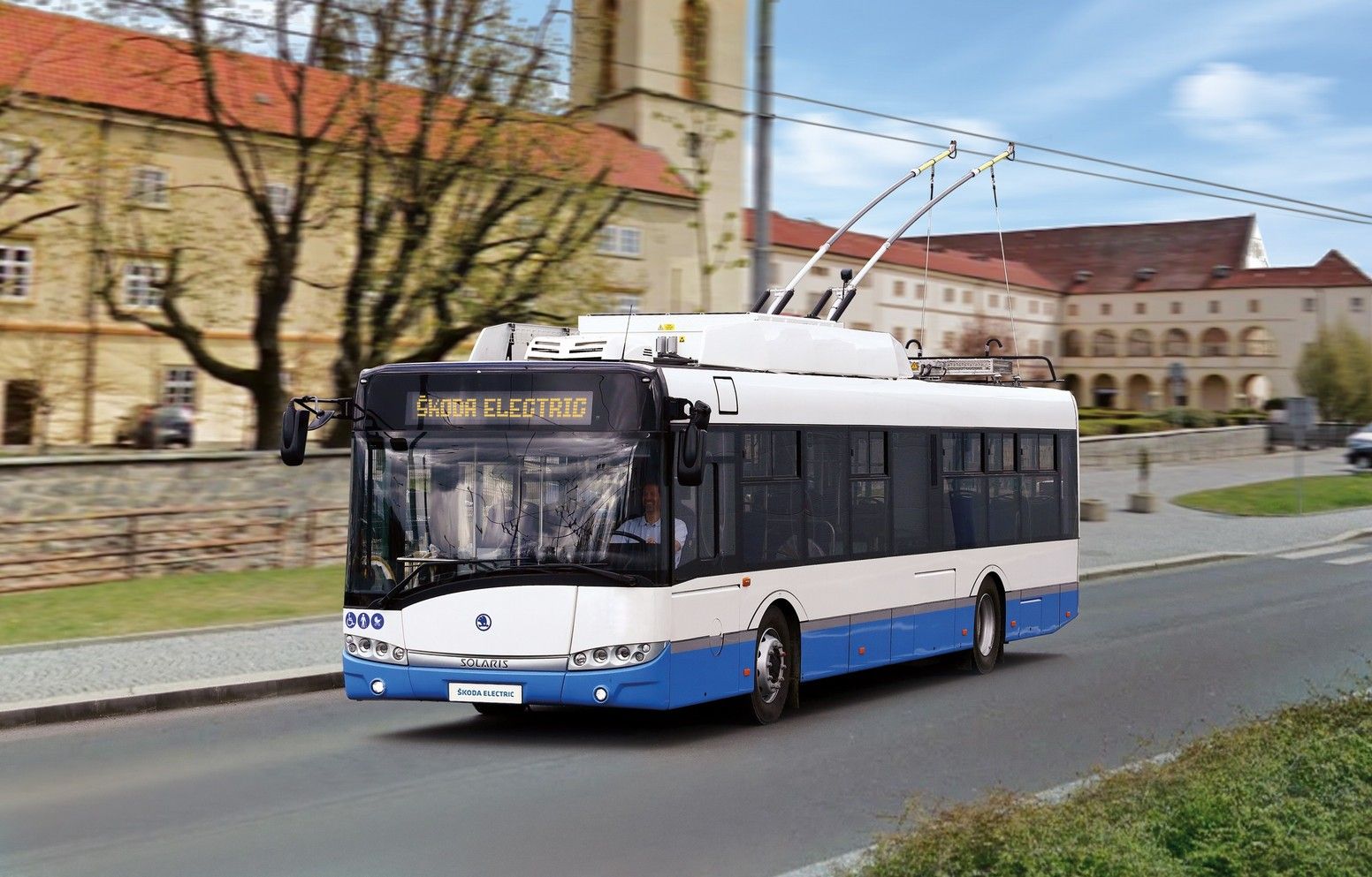 Trolejbus Škoda 26 Tr na Palackého třídě v Chomutově. Autor: Škoda Electric