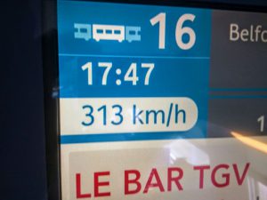 Na trati LGV Rhin-Rhône dosahují vlaky rychlosti 320 km/h