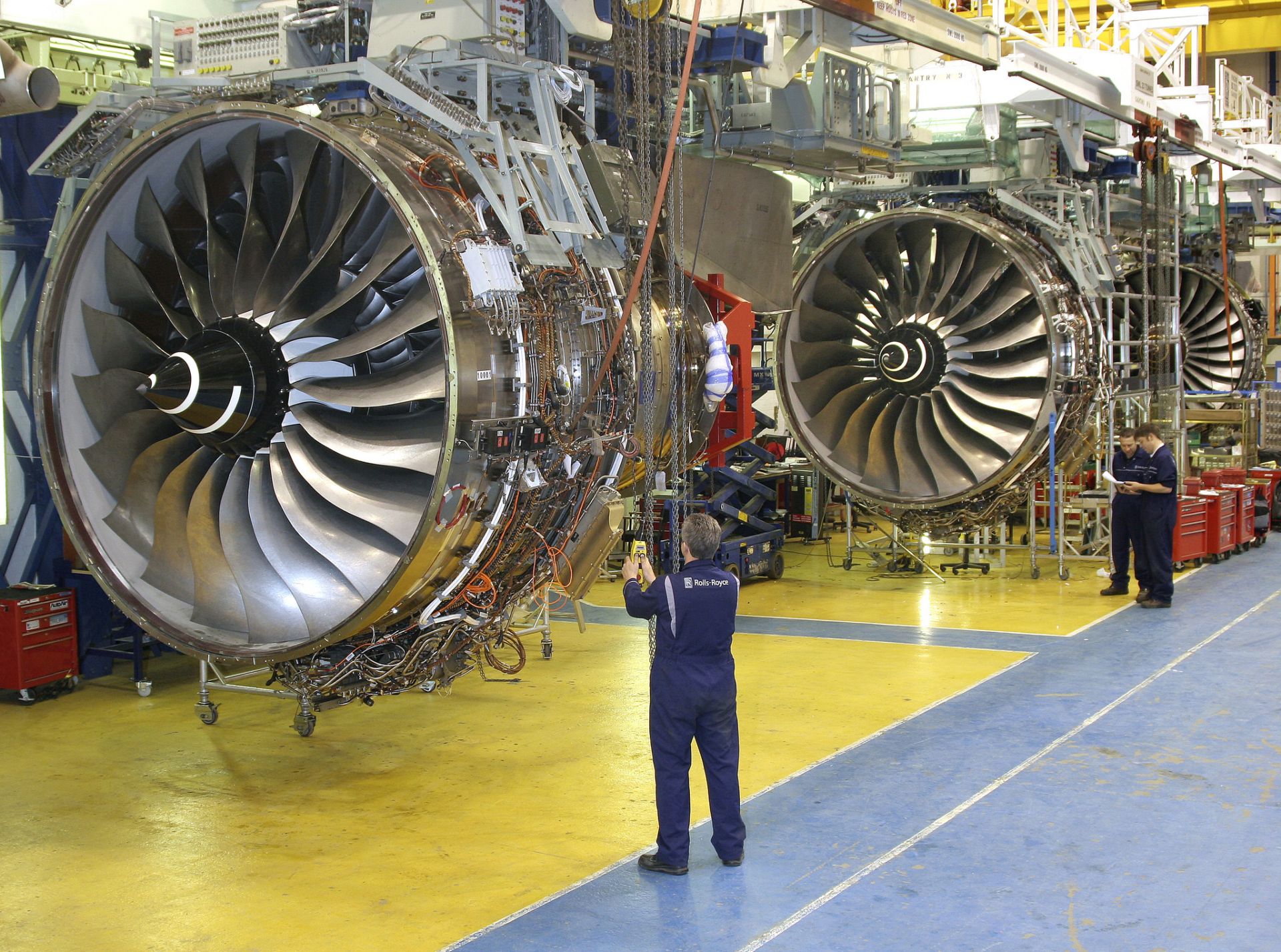 Výroba motorů Rolls-Royce Trent 1000. Foto: Rolls-Royce