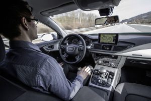 Testování autonomního řízení na německé dálnici. Foto: Audi