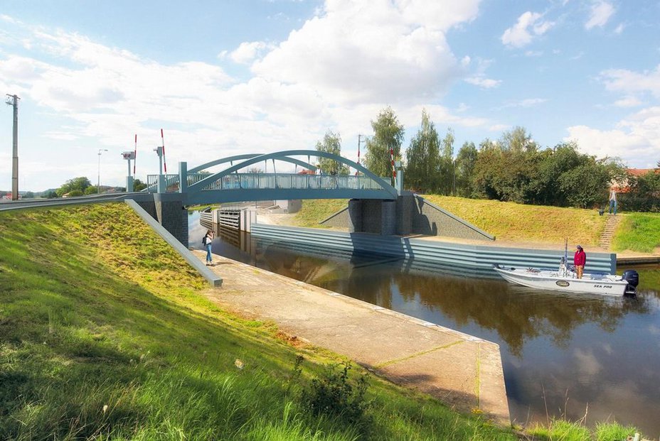 Na vltavském kanálu bude zdvihací železniční most, ŘVC už má zhotovitele
