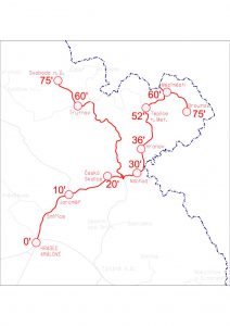 Požadované jízdní doby ve studii proveditelnosti SŽDC pro cesty mezi městy v Královéhradeckém kraji. Foto: SŽDC