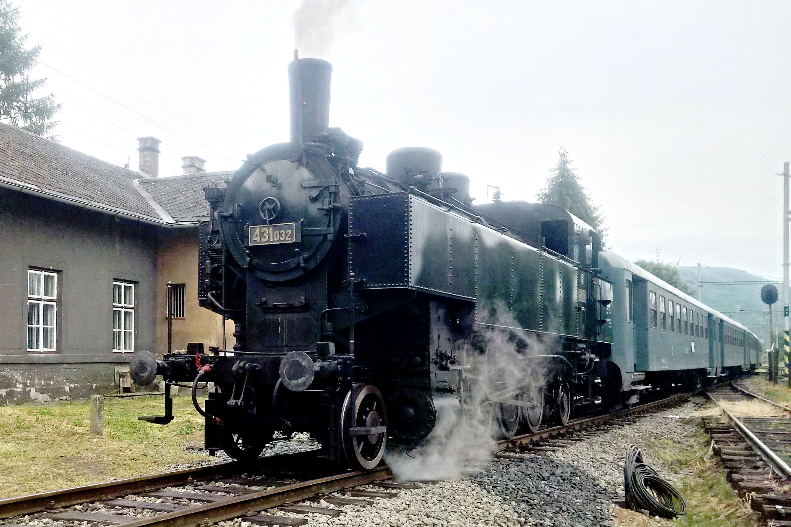 Parní lokomotiva dovezená z Německa. Autor: MBM Rail