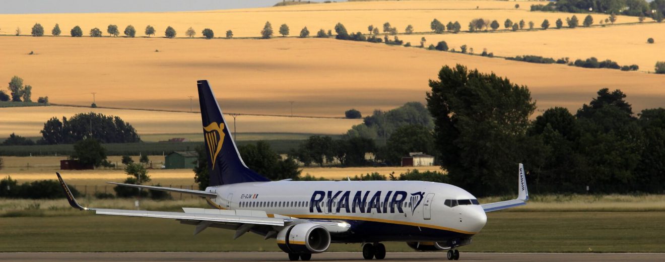 Boeing 737-800 společnosti Ryanair v Brně. Foto: Letiště Brno