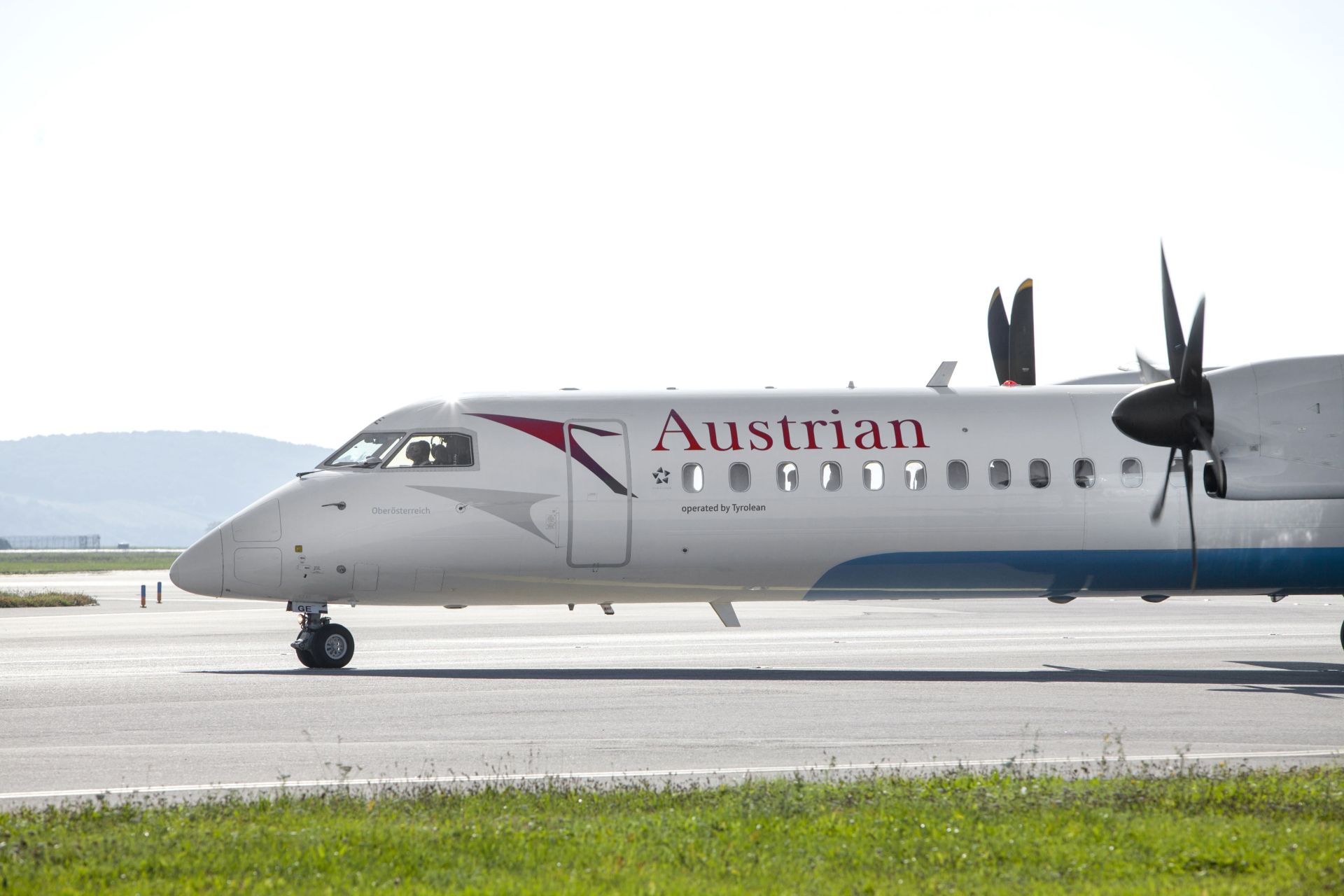 Turbovrtulové letadlo Dash 8 - Q400 společnosti Austrian Airlines. Autor: Austrian Airlines