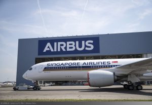 A350-900ULR pro Singapore Airlines po dokončení lakování. Foto: Airbus