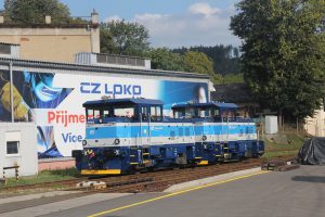 Lokomotiva EffiShunter 300 (řada 794) v barvách Českých drah. Foto: CZ LOKO