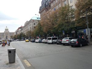 Parkoviště na Václavském náměstí v Praze. Autor: Zdopravy.cz/Jan Šindelář