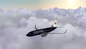 Vizualizace podoby Boeingu 737-700 v barvách air Fischer. Foto: air Fischer