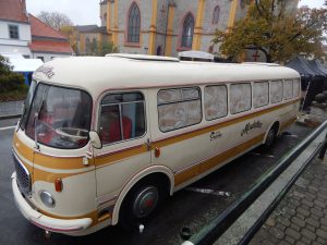 Pojízdná prodejna Madeta v autobusu Škoda 706 RTO.
Autor: Zdopravy.cz/Jan Šindelář