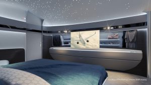 Interiér Genesis pro BBJ MAX. Foto: Boeing