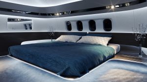 Interiér Genesis pro BBJ MAX. Foto: Boeing