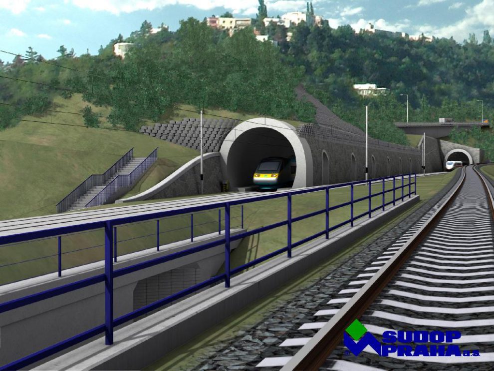 Vizualizace tunelu z Prahy do Berouna z roku 2007. Foto: Sudop Praha