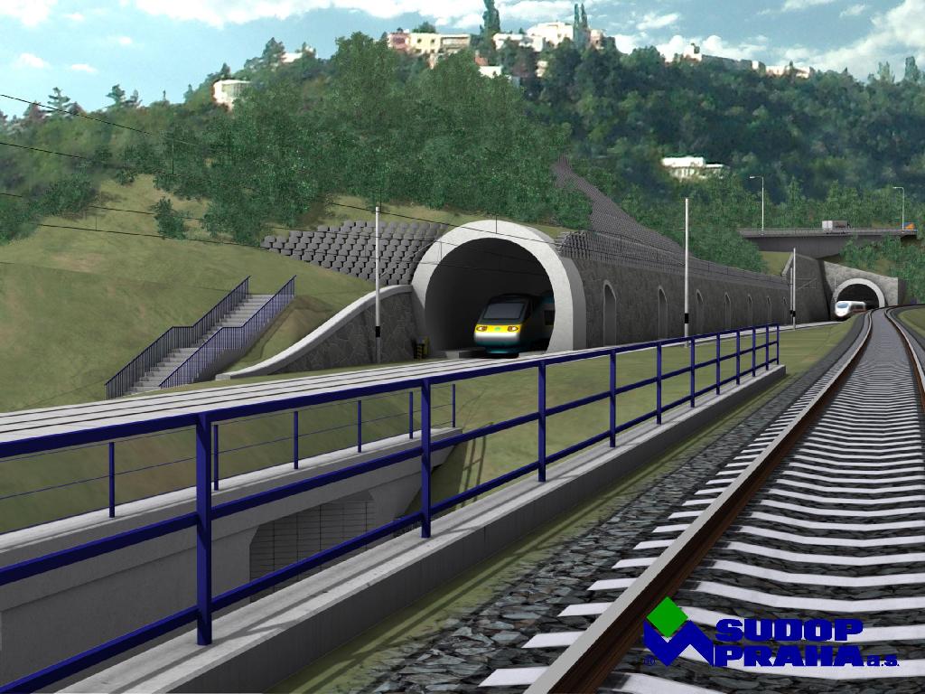 Vizualizace tunelu z Prahy do Berouna z roku 2007. Foto: Sudop Praha
