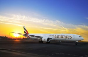 Boeing 777-300ER po přistání v Dubaji. Foto: Emirates