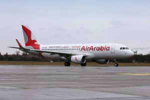 Letadlo Air Arabia poprvé v Praze.
Pramen: Letiště Praha