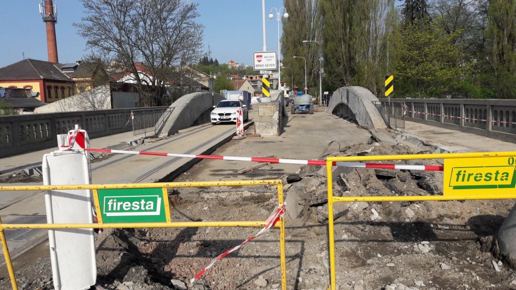 Oprava mostu v Brně. Foto: Brněnské komunikace