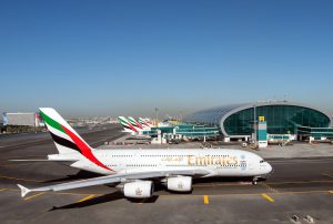 A380 společnosti Emirates v Dubaji. Foto: Emirates