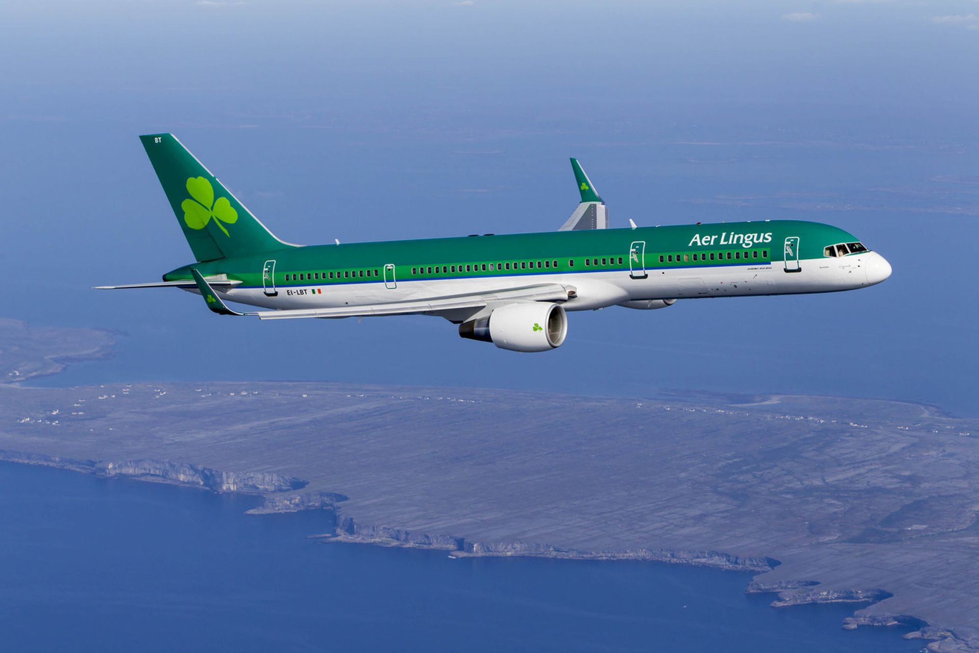 Dosavadní nátěr letadel Aer Lingus na boeingu 757. Foto: Aer Lingus