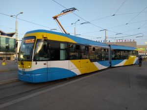 Tramvaj Vario LF2 Plus od Pragoimexu v Košicích. Foto: DPMK