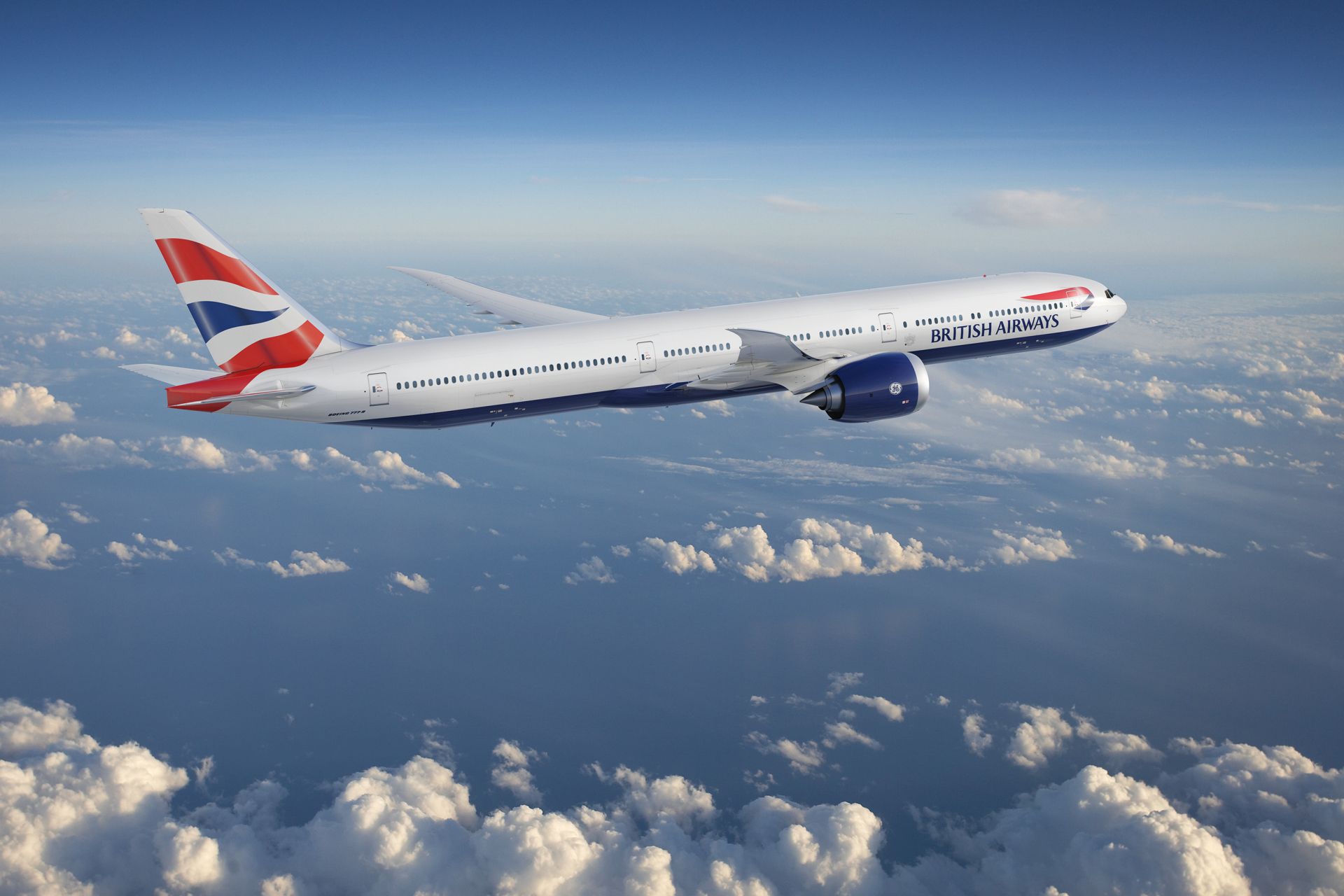 Boeing 777-9 v barvách British Airways. Foto: Boeing