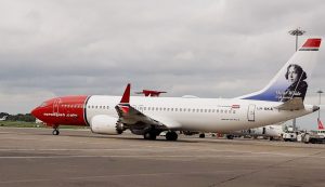 Boeing 737MAX 8 v barvách Norwegian. Foto: Norwegian