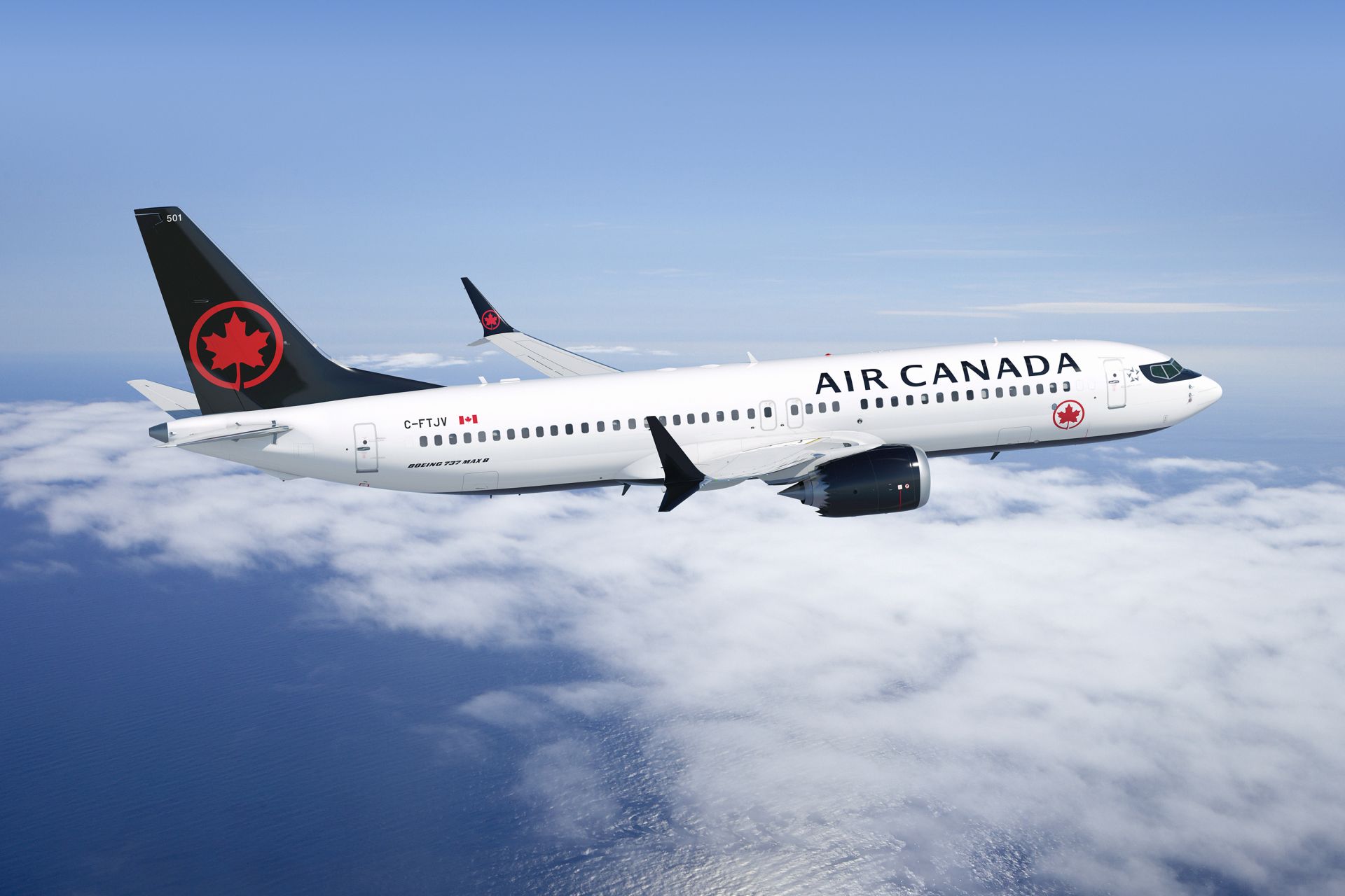 Boeing 737 MAX v barvách Air Canada. Foto: Air Canada