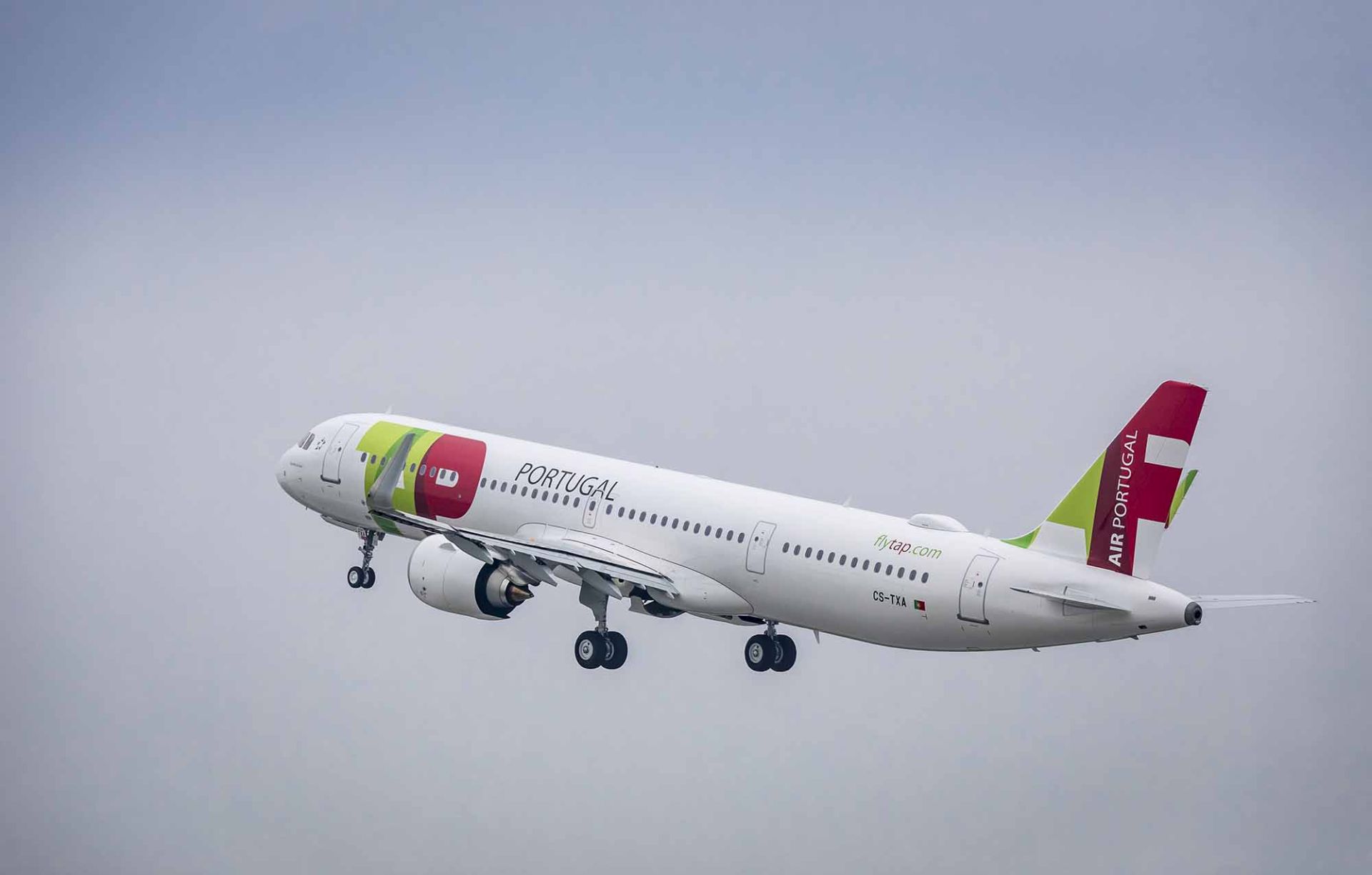 Odlet prvního A321LR v barvách TAP Air Portugal. Foto: Airbus