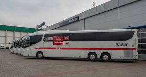 Nové autobusy Student agency pro provoz na linkách DB IC BUS. Foto: Student agency
