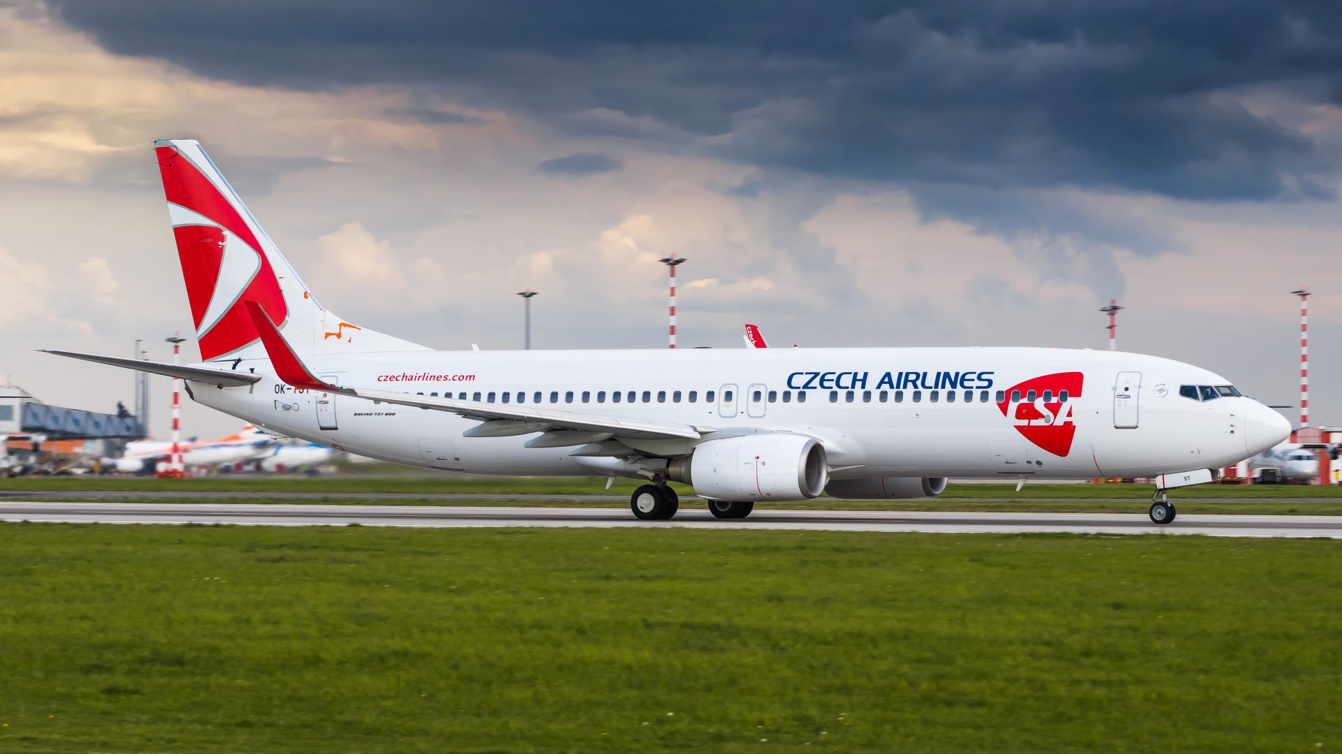 První Boeing 737-800 v barvách ČSA registrace OK-TST. Foto: Marek Horák
