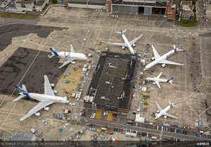 Šestice letadel před odletem. Foto: Airbus