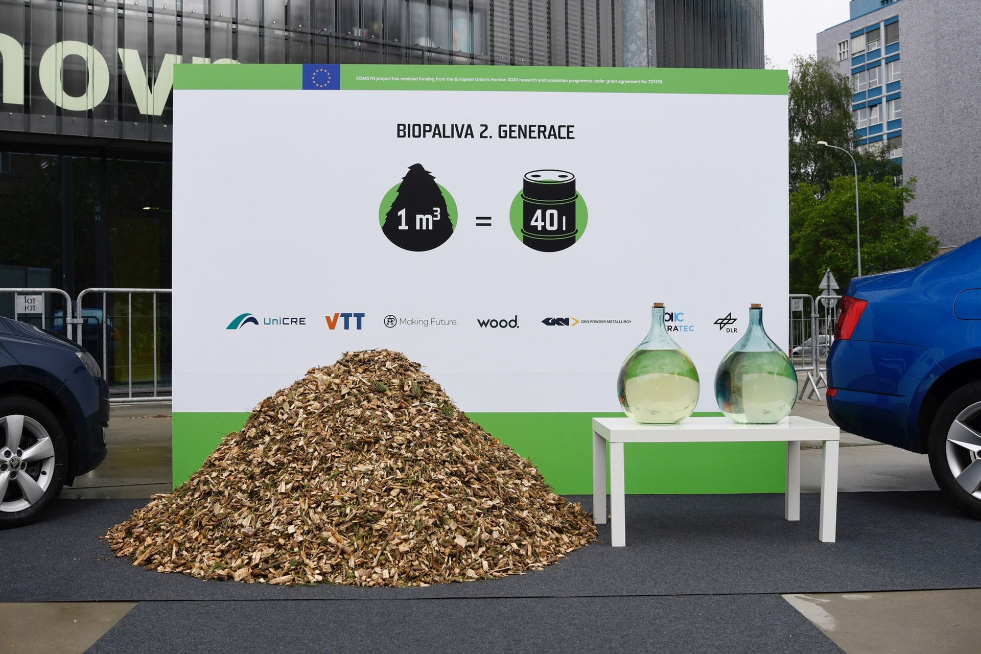 Biopalivo vyrobené ze štěpky. Foto: Unipetrol
